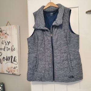 Northface puffer vest, dark teal, size xl